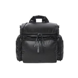 Caraa “Baby Bag” Diaper Bag in Black Nylon, Medium Size